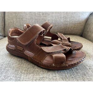 Pikolinos Men's Tarifa Strap Sandals 100% Calfskin Leather Sz 44 US 10-10.5